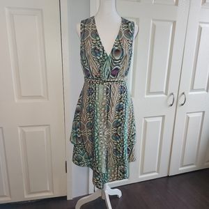 Marc New York Sleeveless Low Cut Midi Length Dress Size 4